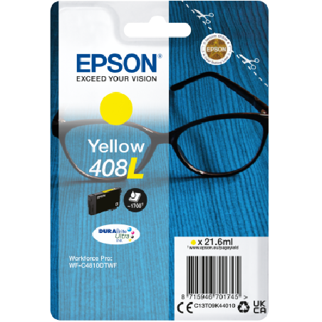 EPSON ink Yellow 408L DURABrite Ultra Ink (1.700 str.)