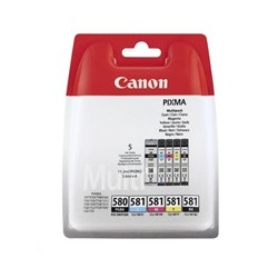 Canon CARTRIDGE PGI-580/CLI-581 BK/CMYK MultiPack pro PIXMA TS615x, TS625x, TS635x, TS815x, TS825x (200 str.)