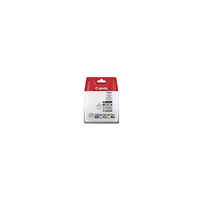 Canon CARTRIDGE PGI-580/CLI-581 BK/CMYK MultiPack pro PIXMA TS615x, TS625x, TS635x, TS815x, TS825x (200 str.)
