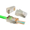 W-Star Konektor FTP RJ45EZ Cat5e 100ks pozlacený 5SLD pass through FRJ45EZC5S