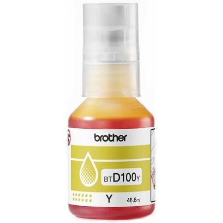 BROTHER INK BT-D100Y yellow pro T23x, T43x, T53x, T73x, T93x cca 5000 stránek - INKTANK
