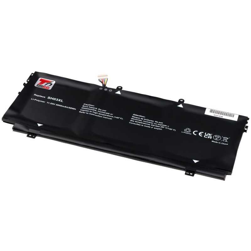 Baterie T6 Power pro HP Spectre 13-ac000 x360, Spectre 13-w000 x360, 5000mAh, 58Wh, 3cell, Li-pol