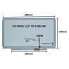 LCD PANEL 13,3" HD 1366x768 40PIN MATNÝ / ÚCHYTY PO STRANÁCH