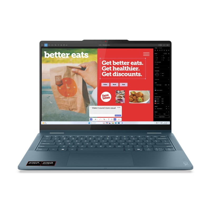 Lenovo Yoga 7 2-in-1/14AKP10/AI5-340/14"/WUXGA/T/16GB/1TB SSD/AMD int/W11H/Tidal Teal/3R On-Site
