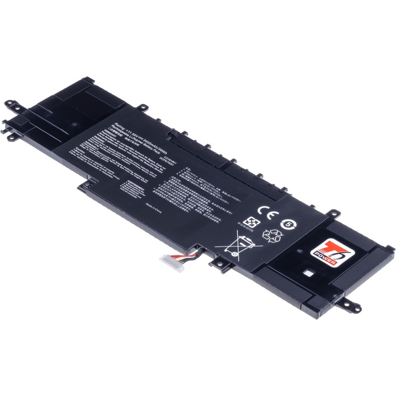 Baterie T6 Power Asus ZenBook 13 UX334, 14 UX434, Flip 14 UX463, 3400mAh, 39Wh, 3cell, Li-pol