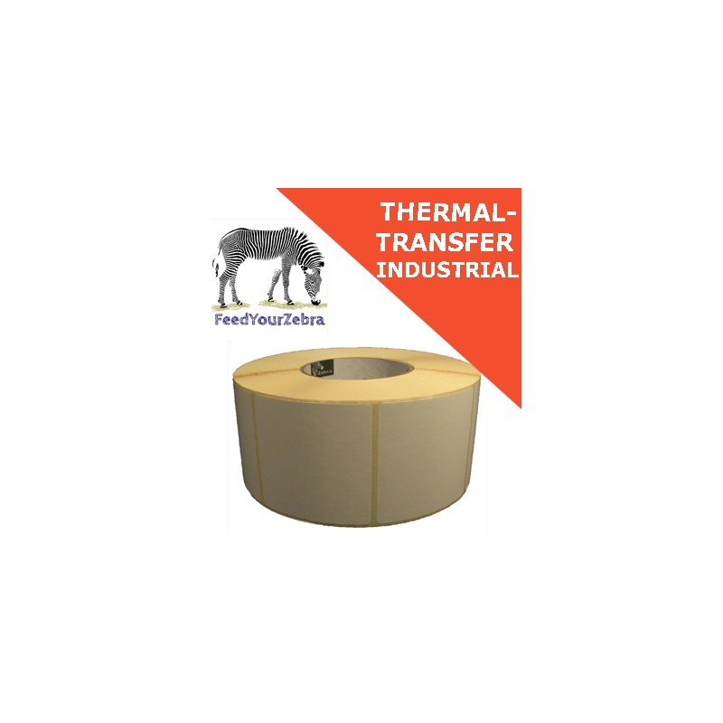 Label, Paper, 76x76mm Thermal Transfer, Z-Select 2000T, Coated, Permanent Adhesive, 76mm Core