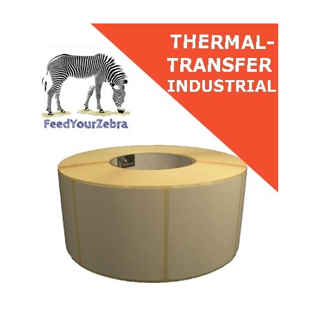 Label, Paper, 76x76mm Thermal Transfer, Z-Select 2000T, Coated, Permanent Adhesive, 76mm Core