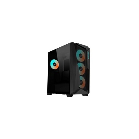 GIGABYTE case GB-C301G V2, Mid Tower, 1xUSB-C 3.2, 2xUSB 3.0, ARGB Hub, 4x 120mm ARGB Fan, černá