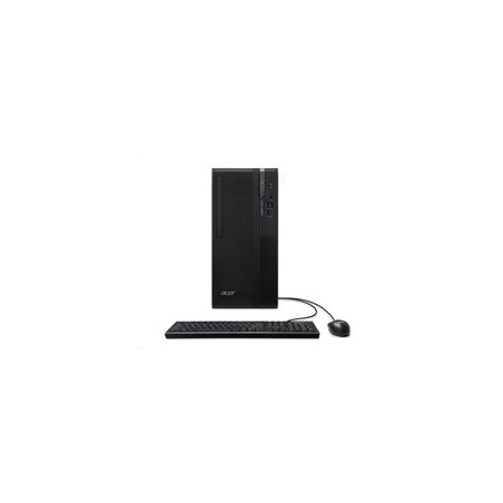ACER PC Veriton VS2720G, i3-14100,8GB DDR5,512GB M.2 SSD,Wifi,DVD±RW,USB KB+mouse,W11P,180W,Black