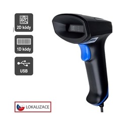 Virtuos CCD 2D čtečka Virtuos HT-851A, USB, bez stojánku, černá