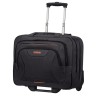 American Tourister AT WORK ROLLING TOTE 15.6" Black/Orange