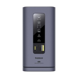 Baseus Dokovací stanice Spacemate 11v1 (USB-C PD, USB-C, 2x USB-A, 3x HDMI) šedá