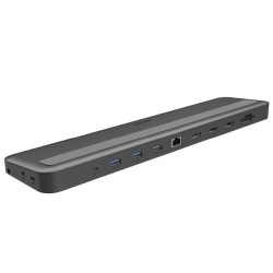 ACER 13in1 Type C Minidock: 3*USB3 1*USB C SD/TF 2*HDMI DP RJ45 USB C 3.5mm Audio