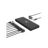 PORT CONNECT Dokovací stanice pro kanceláře, USB-C, 2x4K, černá