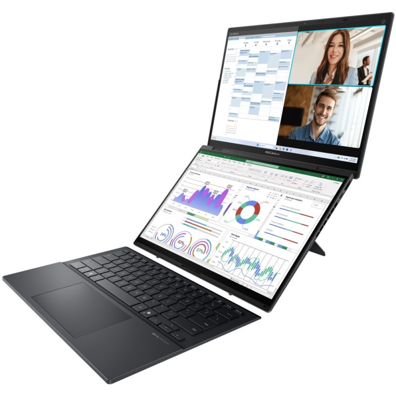 ASUS Zenbook Duo 14 OLED/UX8406CA-OLED067X/U7-255H/14"/2880x1800/T/32GB/1TB SSD/Arc 140T/W11P/Gray/2