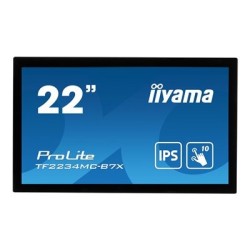 22" iiyama TF2234MC-B7X: IPS, FullHD, capacitive, 10P, 350cd/m2, VGA, DP, HDMI, IP65, černý