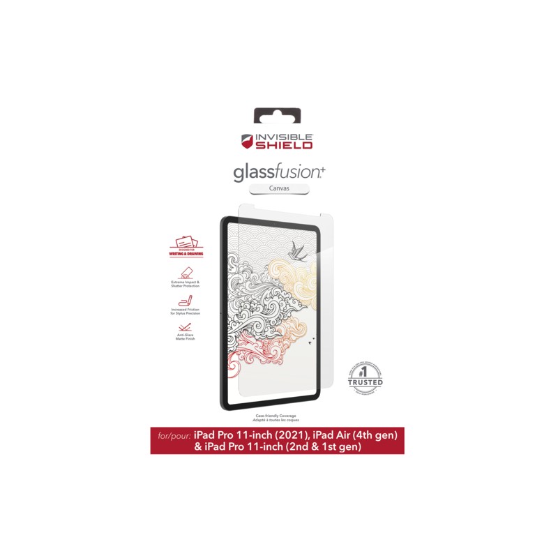 ZAGG Invisible Shield Fusion + Canvas hybrid. sklo iPad Air 4/11 Pro