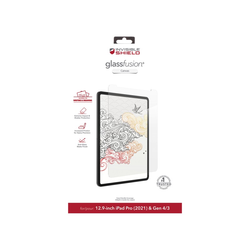 ZAGG Invisible Shield Fusion + Canvas hybridní sklo iPad Pro 12.9 CF