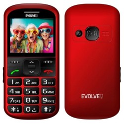 EVOLVEO EasyPhone XS, mobilní telefon pro seniory, červená