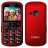 EVOLVEO EasyPhone XS, mobilní telefon pro seniory, červená