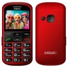 EVOLVEO EasyPhone XS, mobilní telefon pro seniory, červený