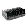 USB nabíjecí stanice s úložným prostorem, výstup 10x 12V, 8A, 96W, napájecí kabel Schuko