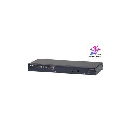 ATEN 8port Cat5 KVM, PS/2+USB, OSD, rack, SUN