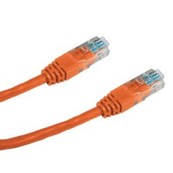 DATACOM patch cord UTP cat5e 1M oranžový