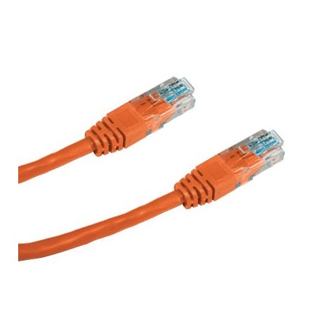 DATACOM patch cord UTP cat5e 1M oranžový