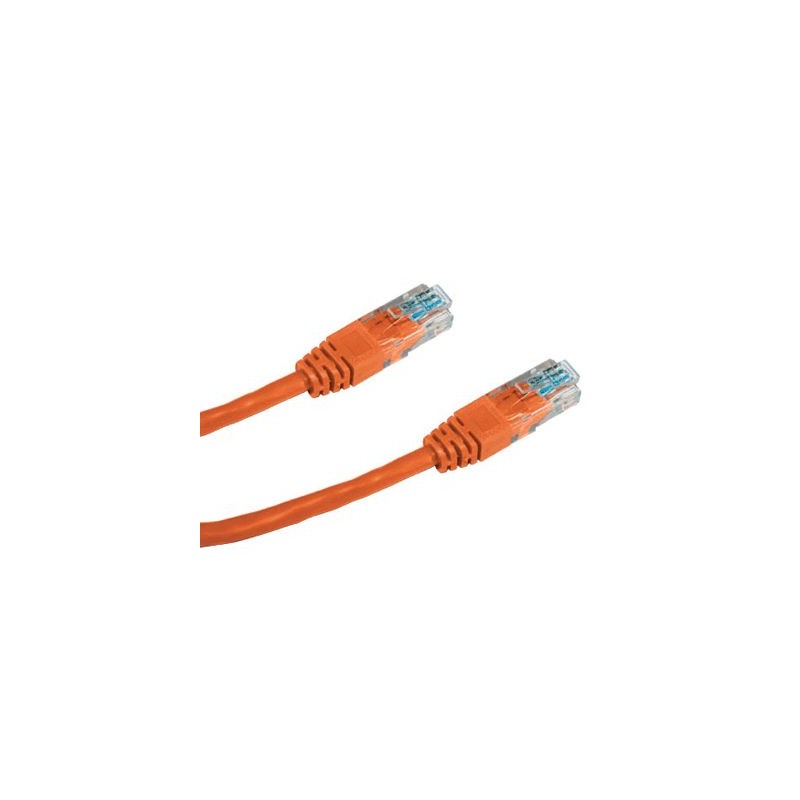 DATACOM patch cord UTP cat5e 3M oranžový