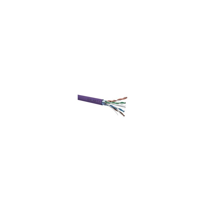 Instalační kabel Solarix FTP, Cat6, drát, LSOH, cívka 500m