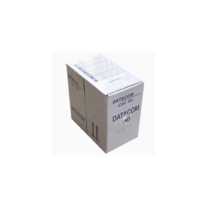 DATACOM UTP Cat5e PVC kabel 305m (drát), šedý 1100