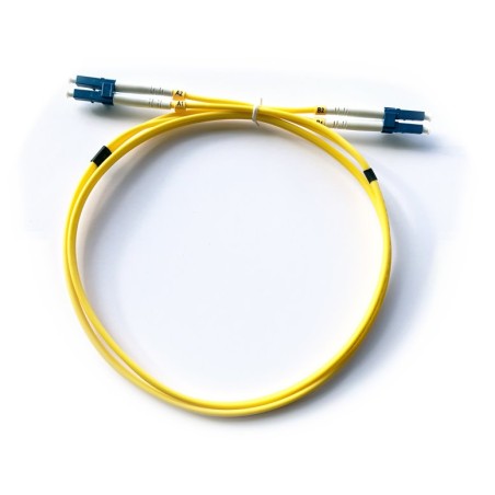 Optický patchkabel duplexní, LC-LC 9/125um SM, 1m, OS2