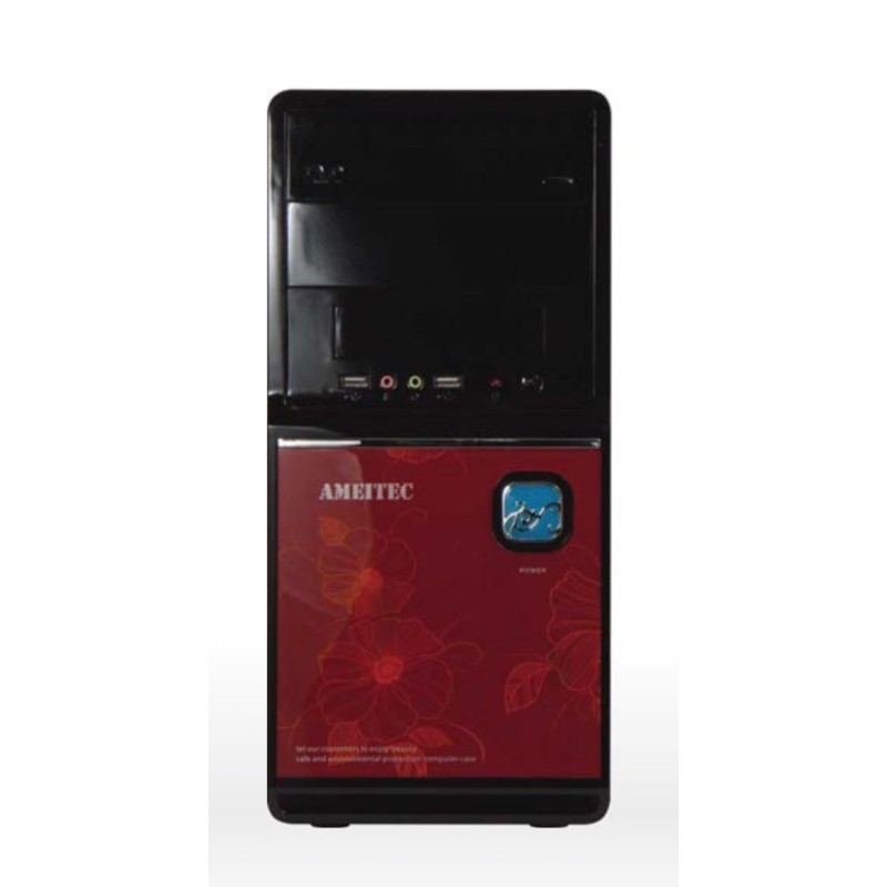 AMEI AM-C1002BR/Micro ATX/Černá a červená