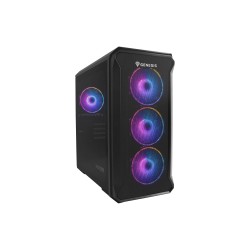 Počítačová skříň Genesis IRID 503 ARGB V2/Micro Tower/Transpar./Černá