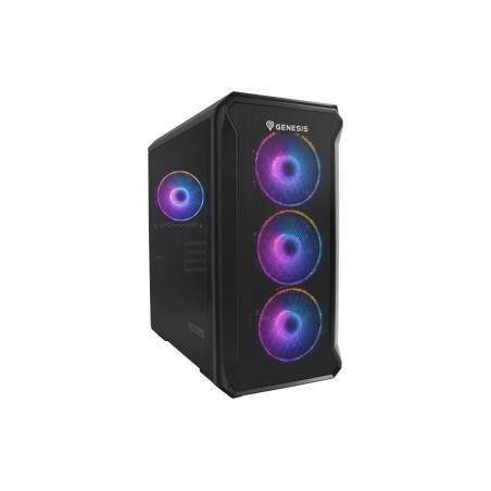 Počítačová skříň Genesis IRID 503 ARGB V2/Micro Tower/Transpar./Černá