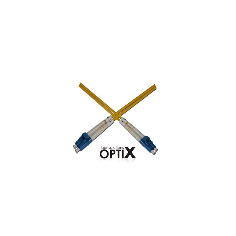 Optický patchkabel duplexní, LC-LC 9/125um SM, 3m, OS2