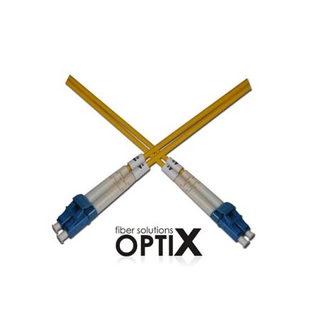 Optický patchkabel duplexní, LC-LC 9/125um SM, 3m, OS2