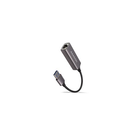 AXAGON ADE-TR, USB-A 3.2 Gen 1 - Gigabit Ethernet síťová karta, auto instal, titanově šedá