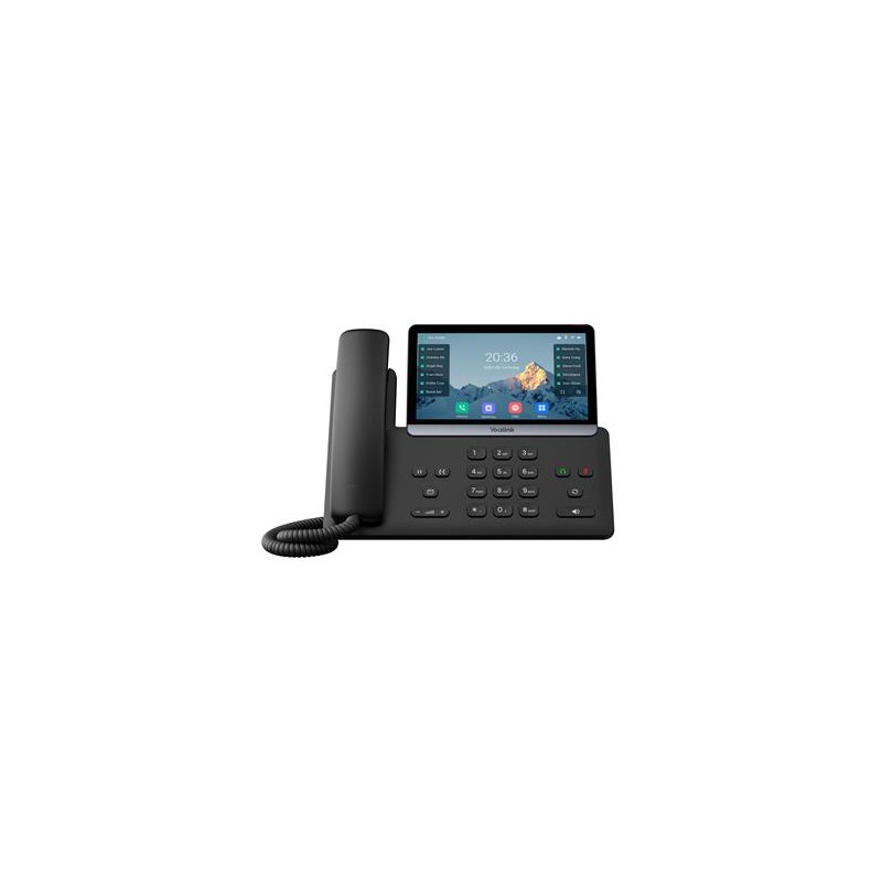 Yealink SIP-T77U SIP telefon, PoE, 16 SIP účtů, 7" bar. LCD, GigE, 2x USB