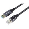 Ethernet. kabel USB3.2- LAN RJ45 10/100/1000, 1m T99KUNET1