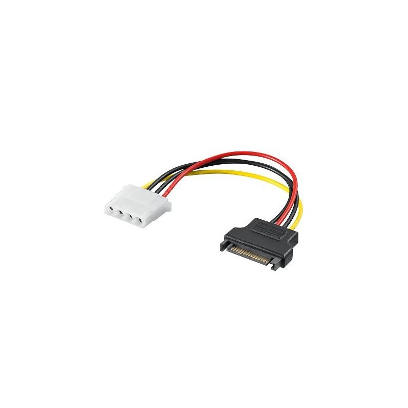 PremiumCord Napájecí redukce Molex 5.25" F - S-ATA M