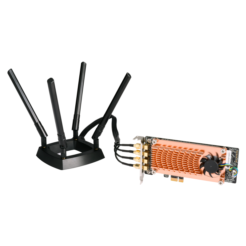 QNAP QWA-AC2600 - PCIe bezdrátový síťový adaptér (802.11n a 802.11ac) pro NAS nebo PC
