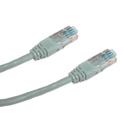 DATACOM Patchkabel 0,5 m , UTP, Cat5e, RJ45, šedý
