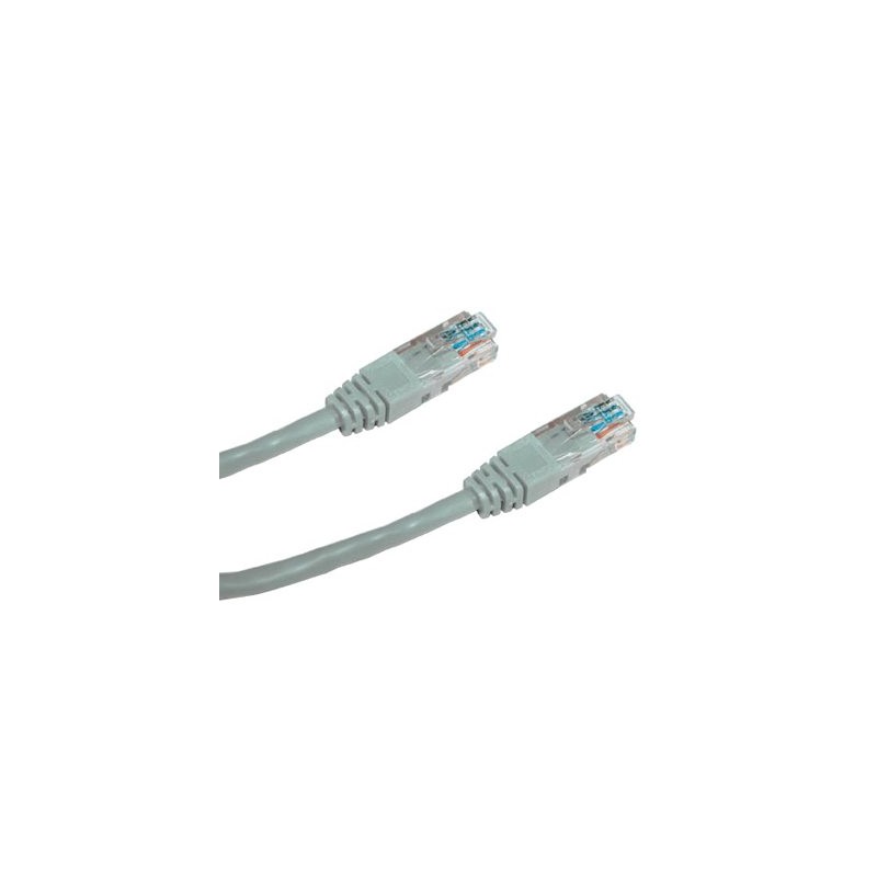 DATACOM Patchkabel 0,5 m , UTP, Cat5e, RJ45, šedý