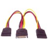 PREMIUMCORD Kabel SATA napájecí k HDD rozdvojka 2x SATA