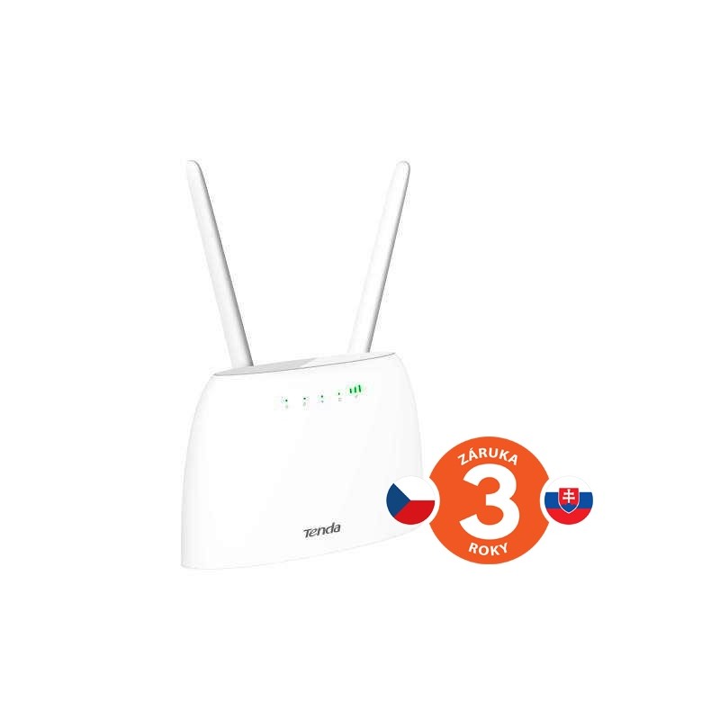 Tenda 4G07 Wi-Fi AC1200 4G LTE router, 2x WAN/LAN, 1x miniSIM, IPv6, VPN, LTE Cat.4,4x anténa,CZ app