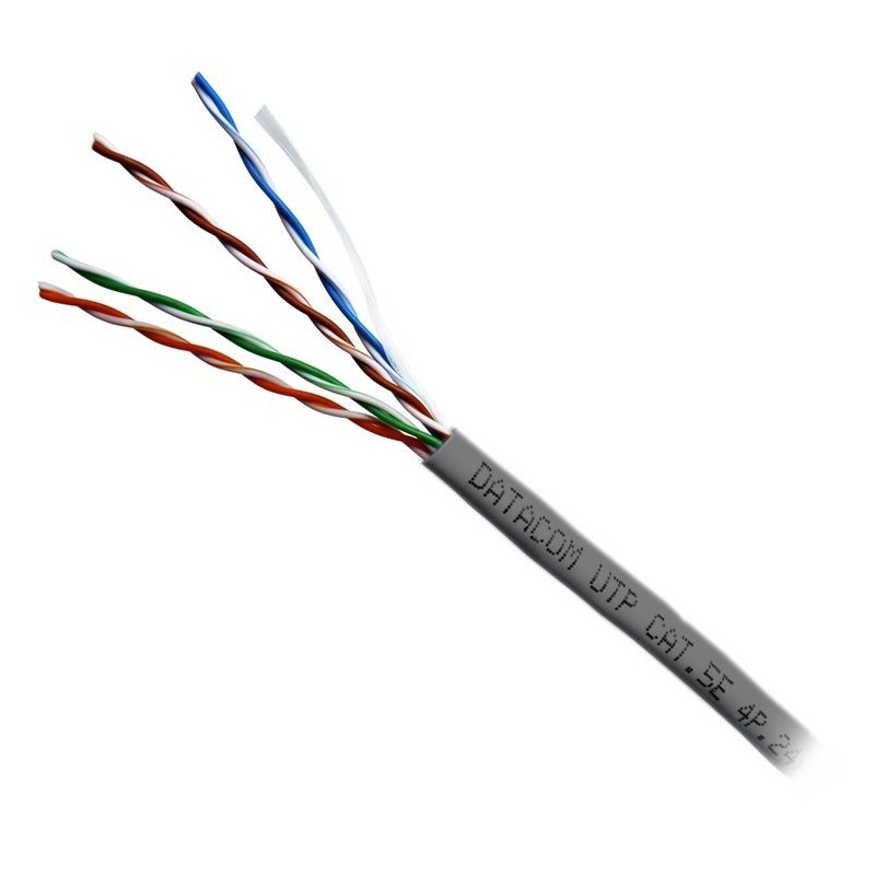 DATACOM UTP flex,Cat5e PVC,šedý,100m,lanko