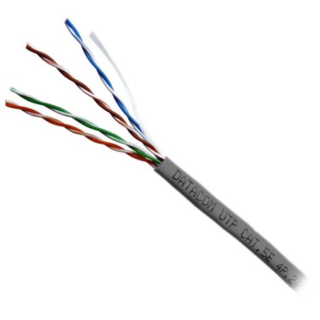 DATACOM UTP flex,Cat5e PVC,šedý,100m,lanko