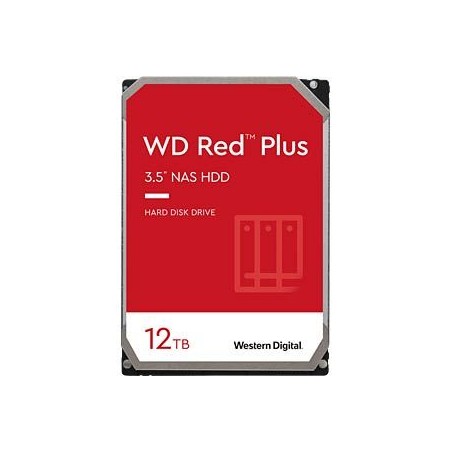 QNAP WD, HDD, Red Plus, SATA III, 3.5-inch, 12TB, WD120EFGX